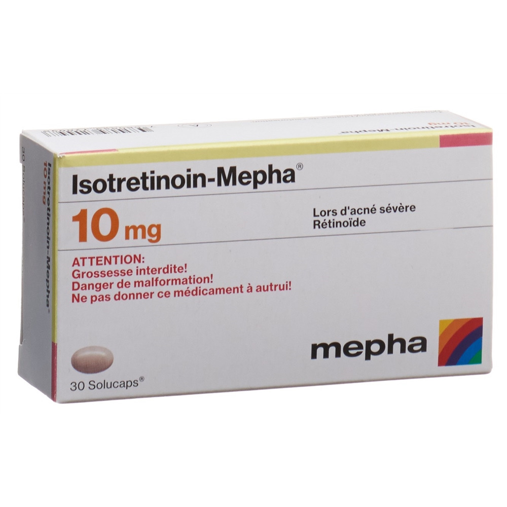 ISOTRETINOINE Mepha 10 mg, image 2 sur 2