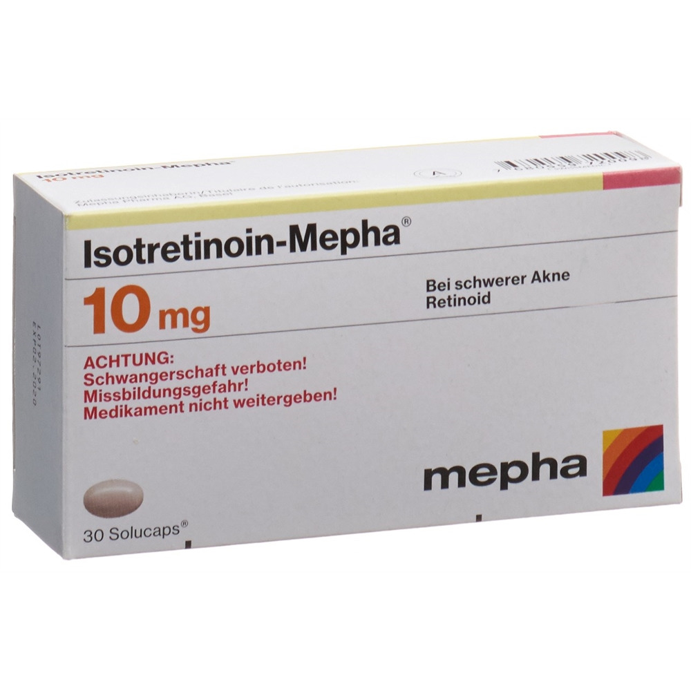 ISOTRETINOINE Mepha 10 mg, image principale