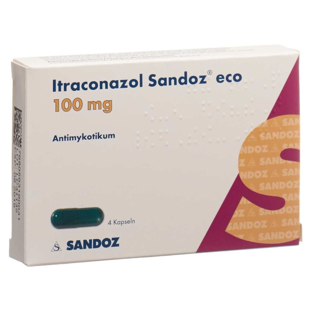 ITRACONAZOLE Sandoz eco 4 100 mg, Hauptbild