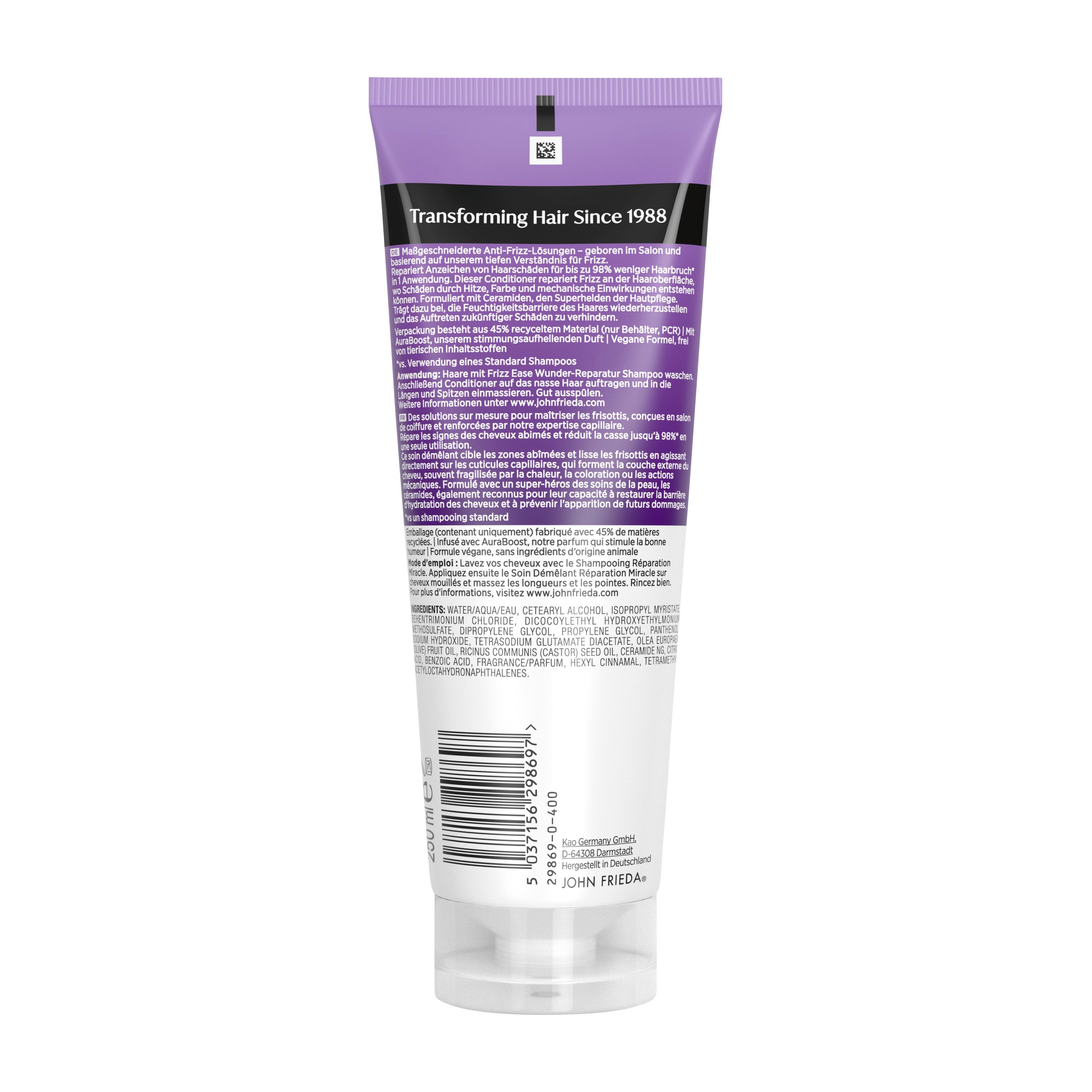 JOHN FRIEDA Frizz Ease soin démêlant réparation miracle, image 2 sur 2