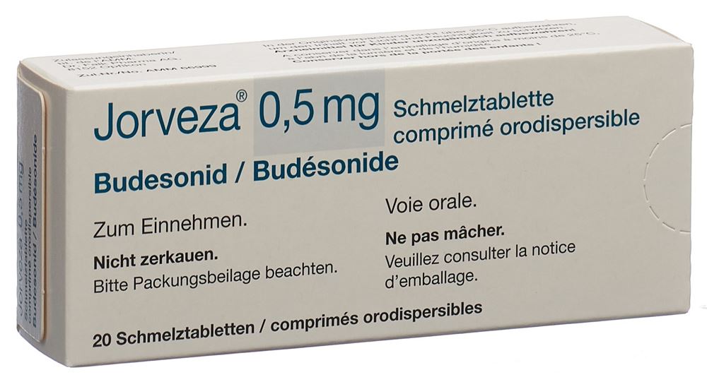 JORVEZA cpr orodisp 0.5 mg blist 20 pce, image principale