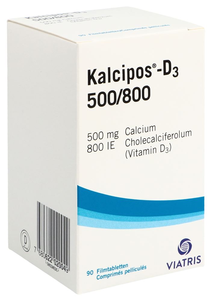KALCIPOS-D3 cpr pell 500/800 bte 90 pce, image principale
