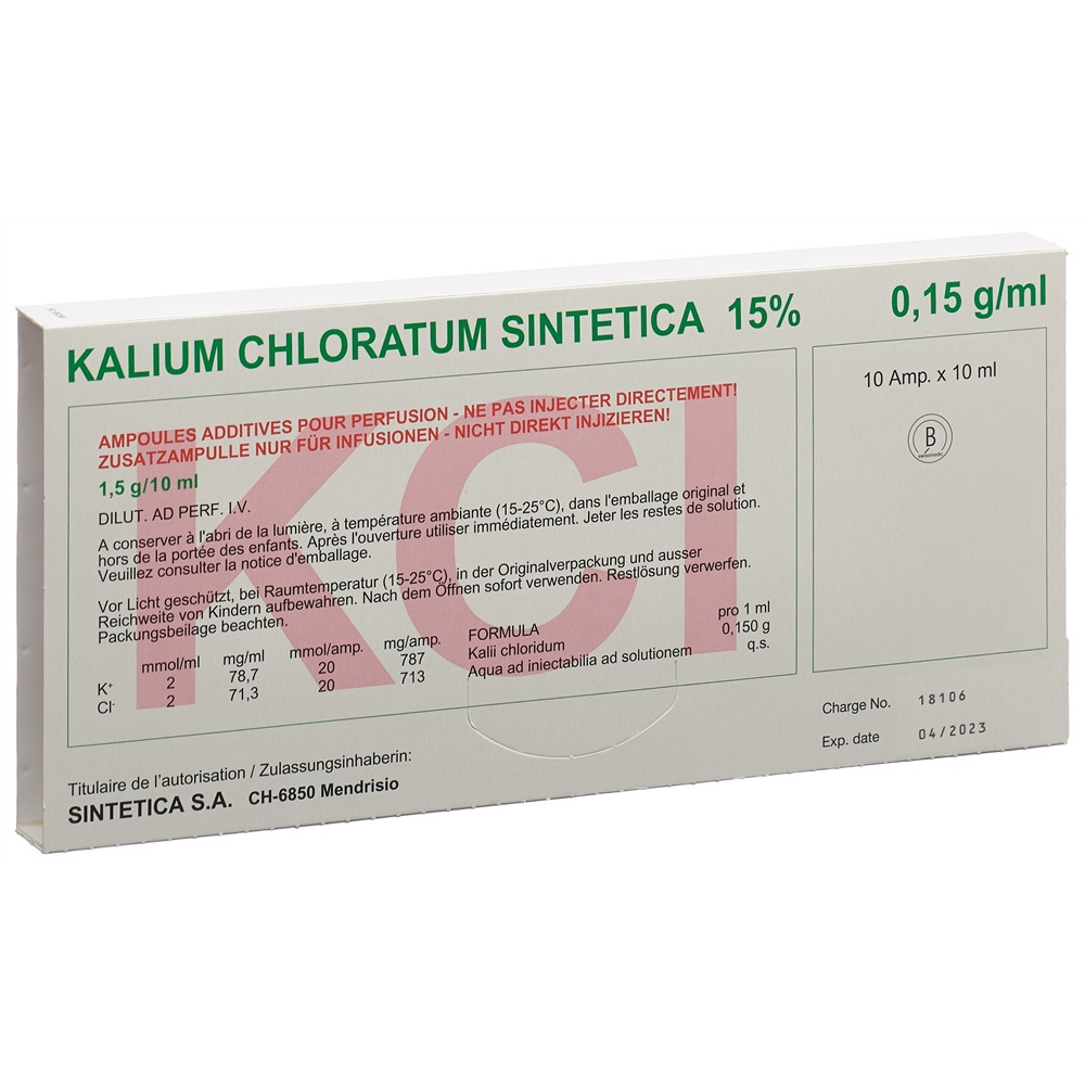 KCL Sintetica 20 mmol/10ml