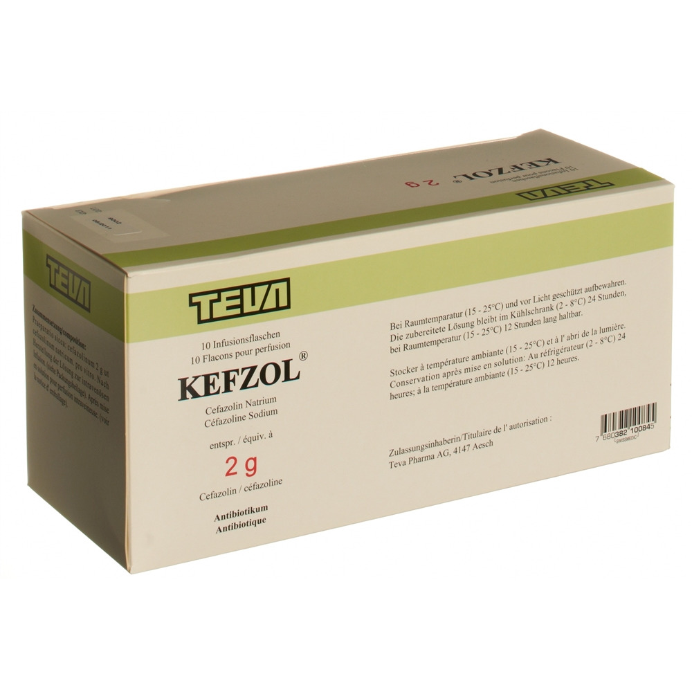 KEFZOL subst sèche 2 g fl 10 pce, image 2 sur 2
