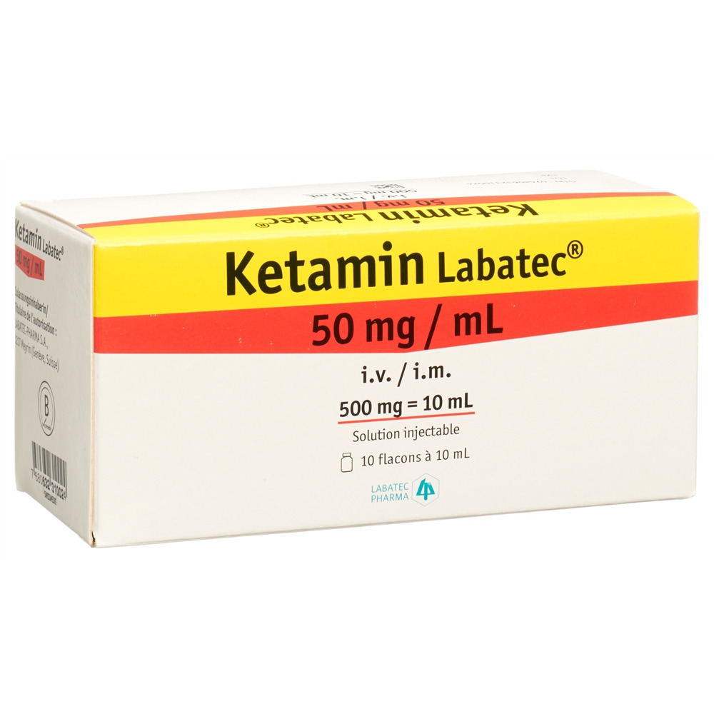 Labatec Injection KETAMINE Labatec sol inj 500 mg/10ml flac 10 ml | Pharmacie Coop Vitality