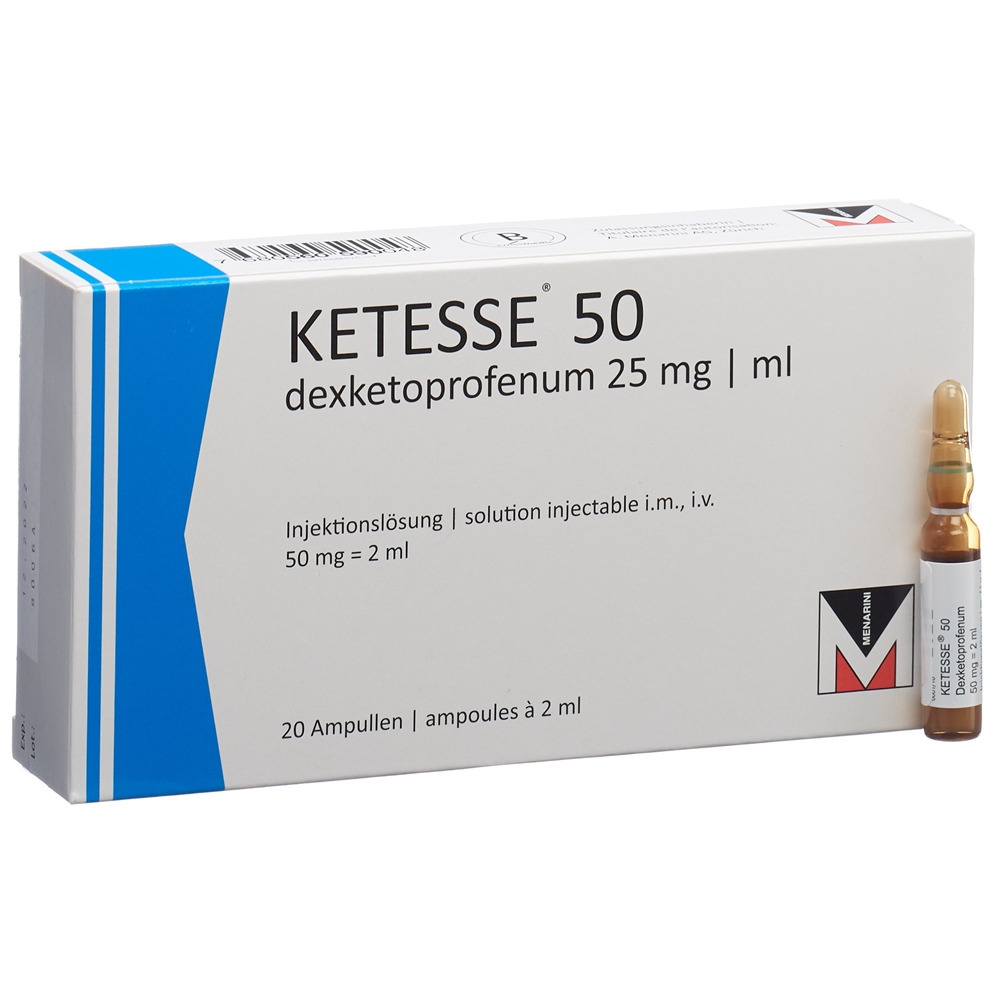 KETESSE Inj Lös 50 mg/2ml Amp 2 ml, Hauptbild