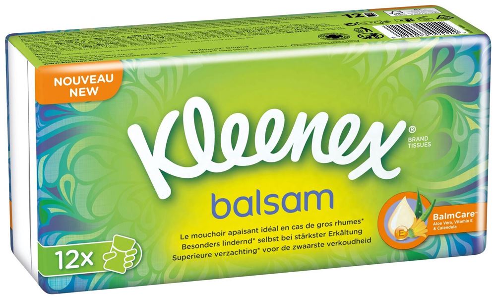 Kleenex Balsam mouchoirs en papier, image principale