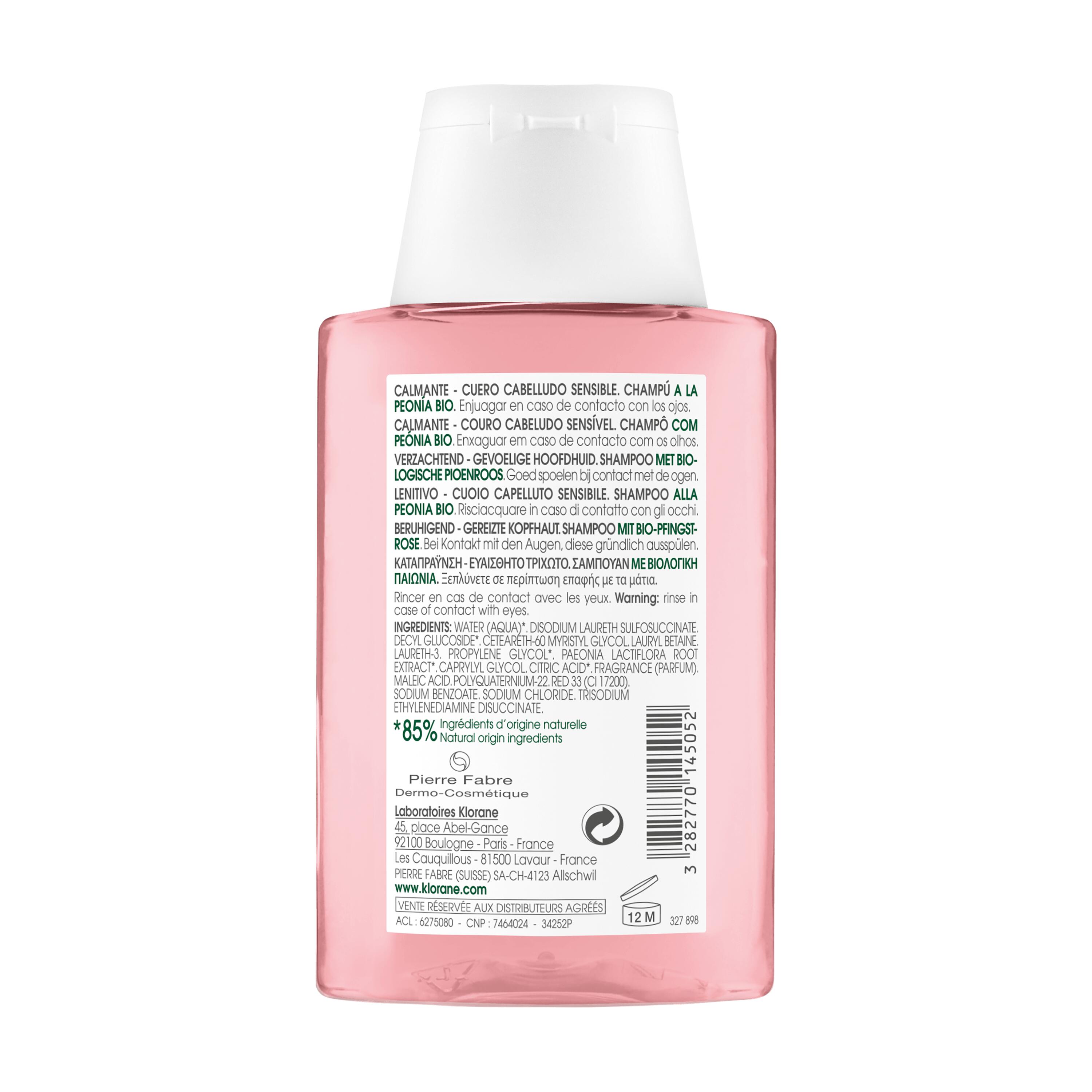 Klorane Pivoine bio shampooing, image 2 sur 2