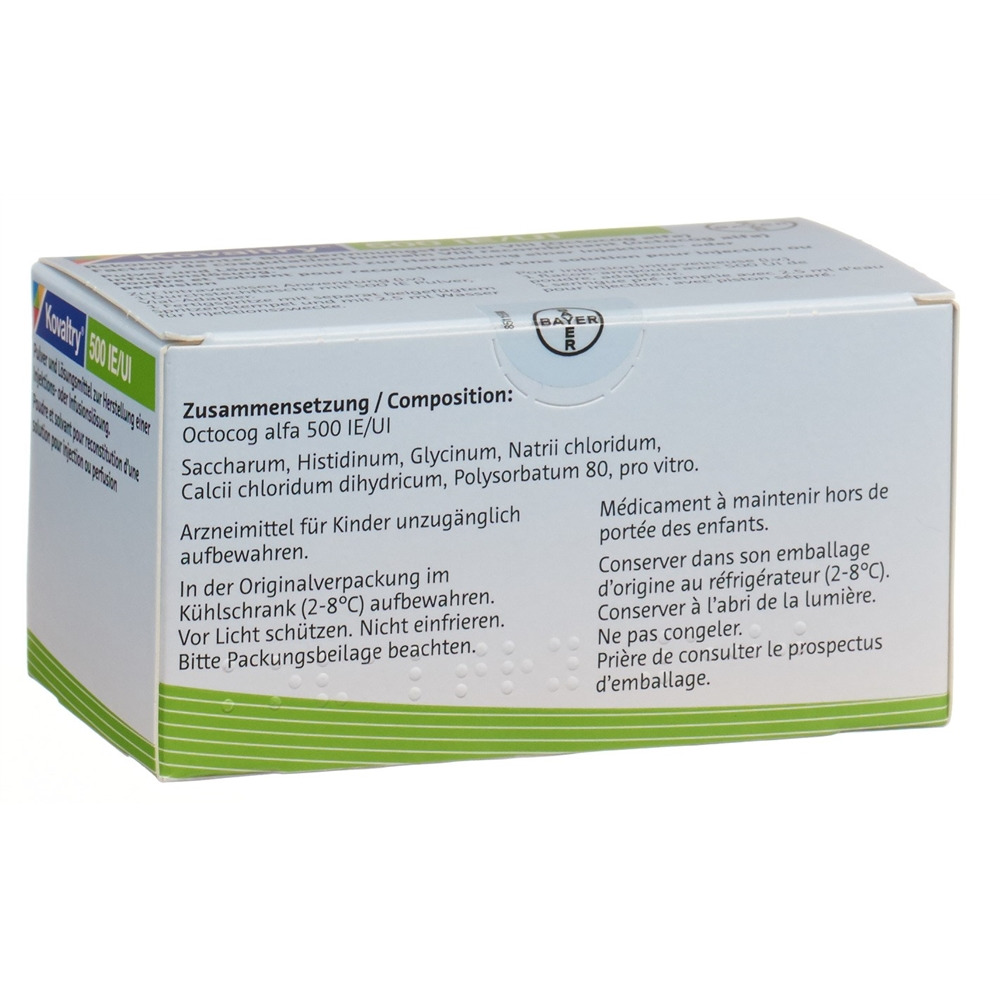 KOVALTRY Trockensub 500 IE mit Solvens Durchstf 1 Stk, Hauptbild