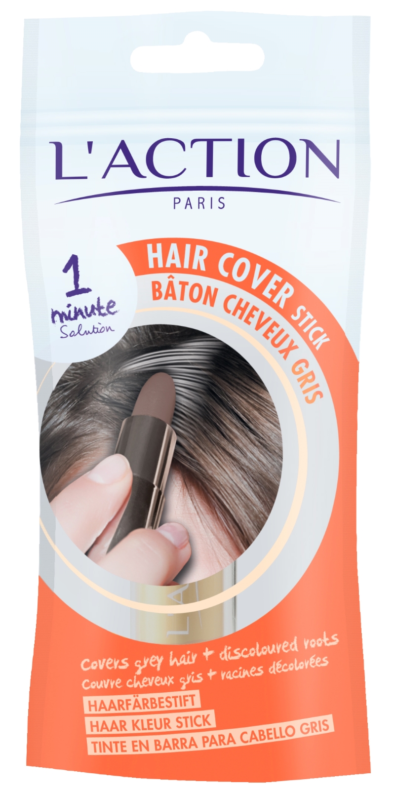 L'ACTION COSMETIQUE bâtonnet cheveux gris, image principale