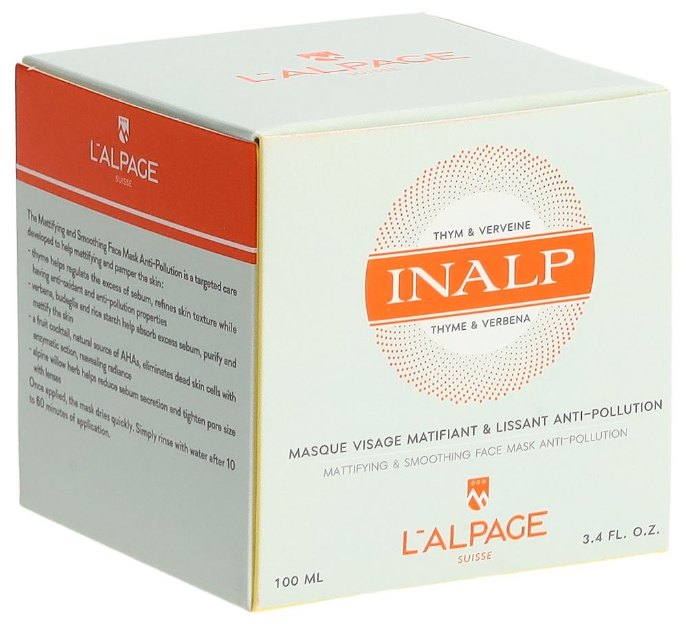 L'ALPAGE Inalp masque visage anti-pollution
