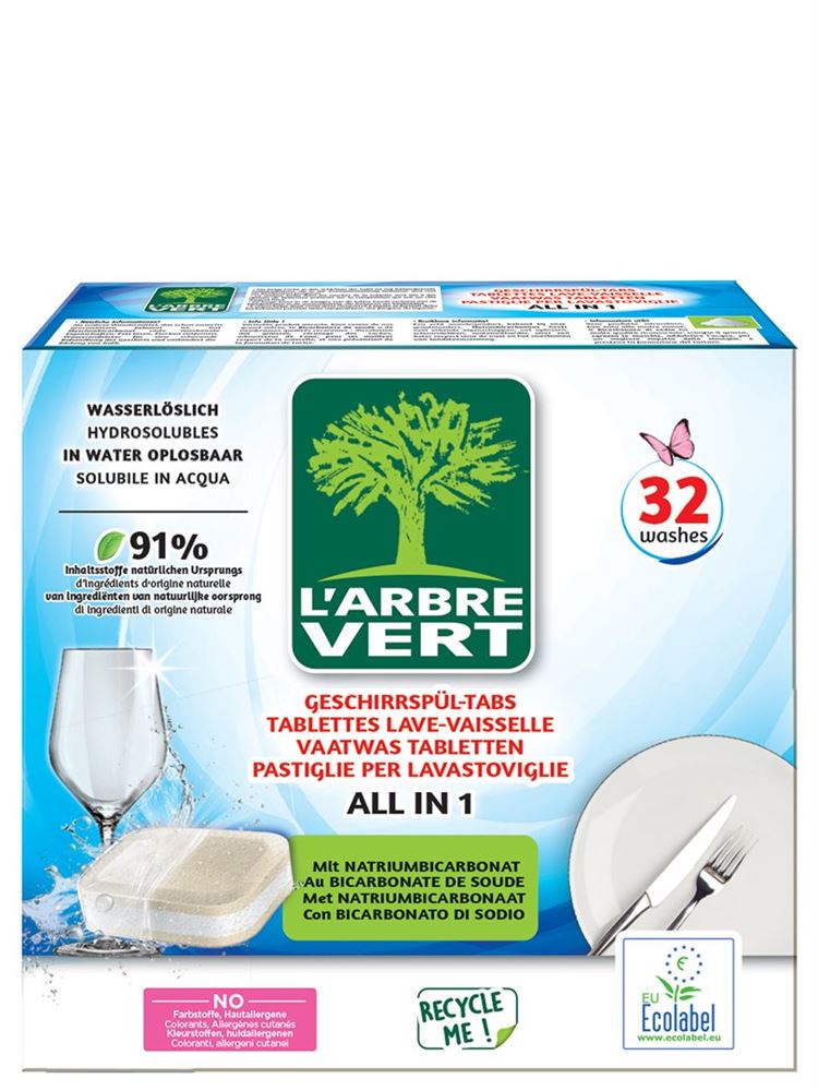 L'ARBRE VERT Ökologische Geschirrspül-Tabs
