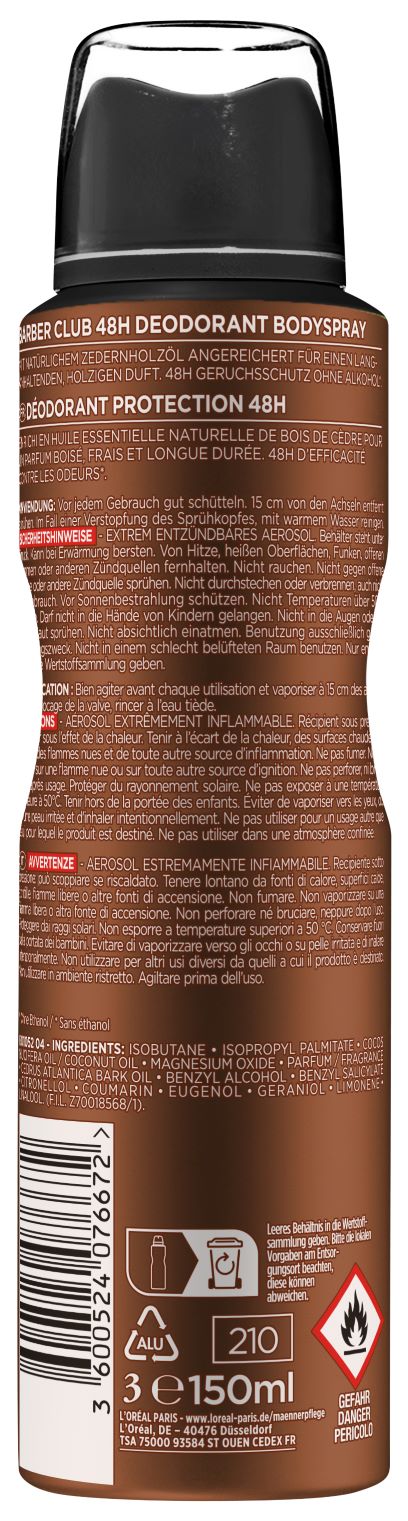 L'OREAL PARIS Barber Club 48H Deo, Bild 2 von 2