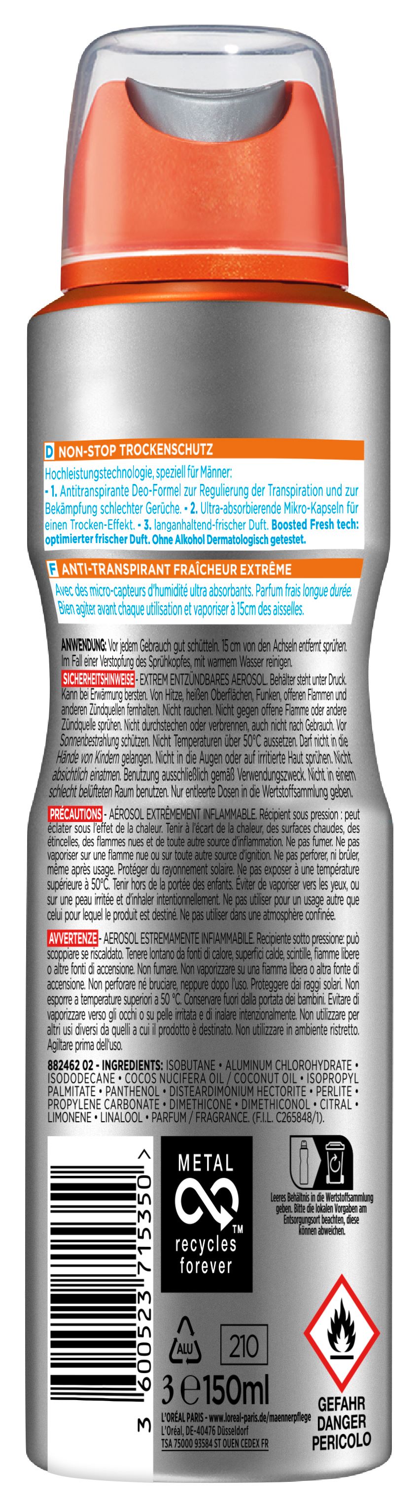 L'OREAL PARIS Déo Fresh Extreme, image 2 sur 2