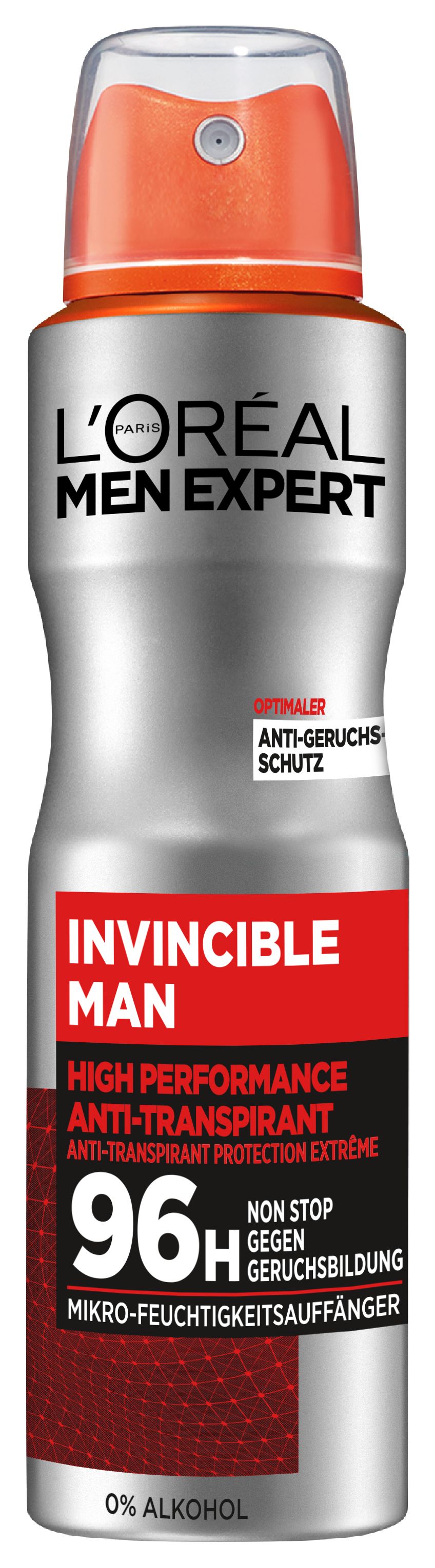 L'OREAL PARIS Deo Invincible Man 96H