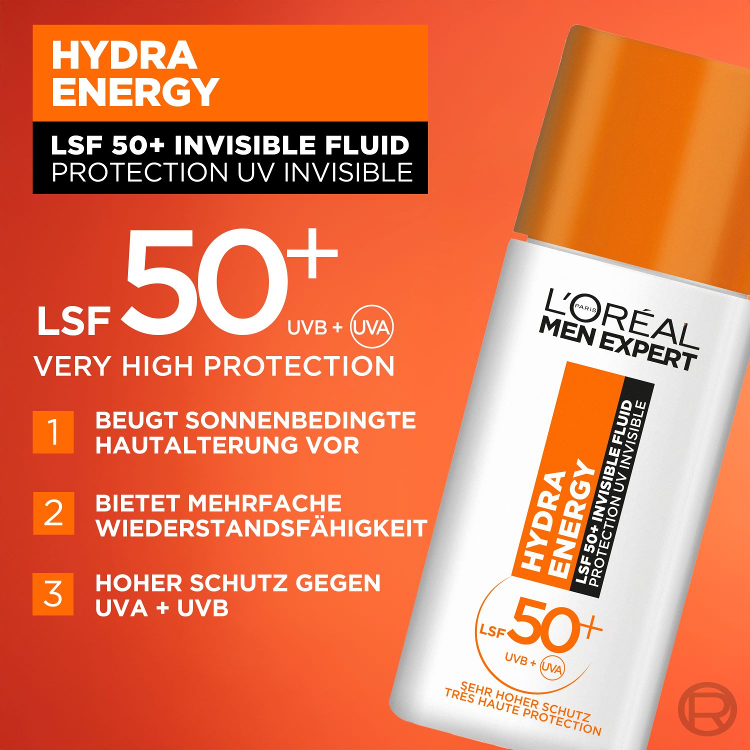 L'OREAL PARIS MAQUILLAGE Hydra Energy Tägliches Invisible Fluid, image 5 sur 5