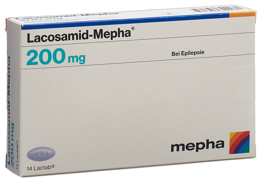 LACOSAMID Mepha 200 mg, Hauptbild