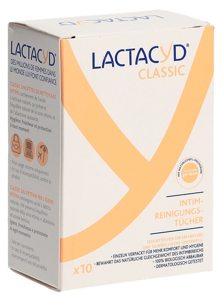 LACTACYD lingettes d'hygiène intime