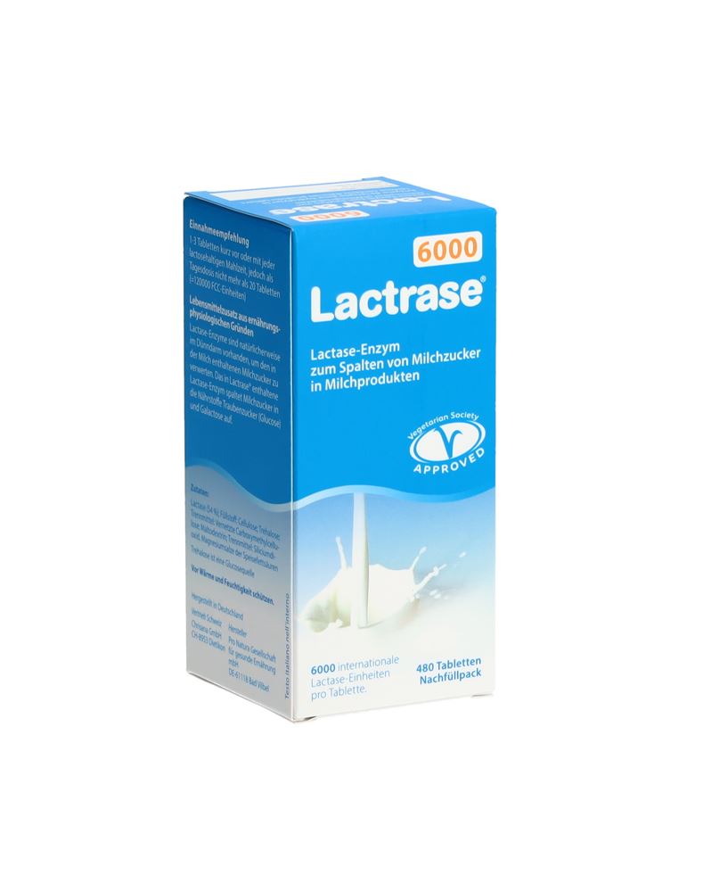 Lactrase Tabl 6000 IE Ds 480 Stk, Hauptbild