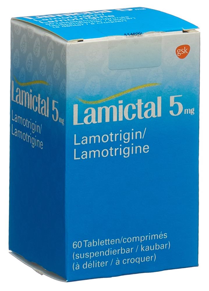 Lamictal cpr disp 5 mg bte 60 pce, image principale