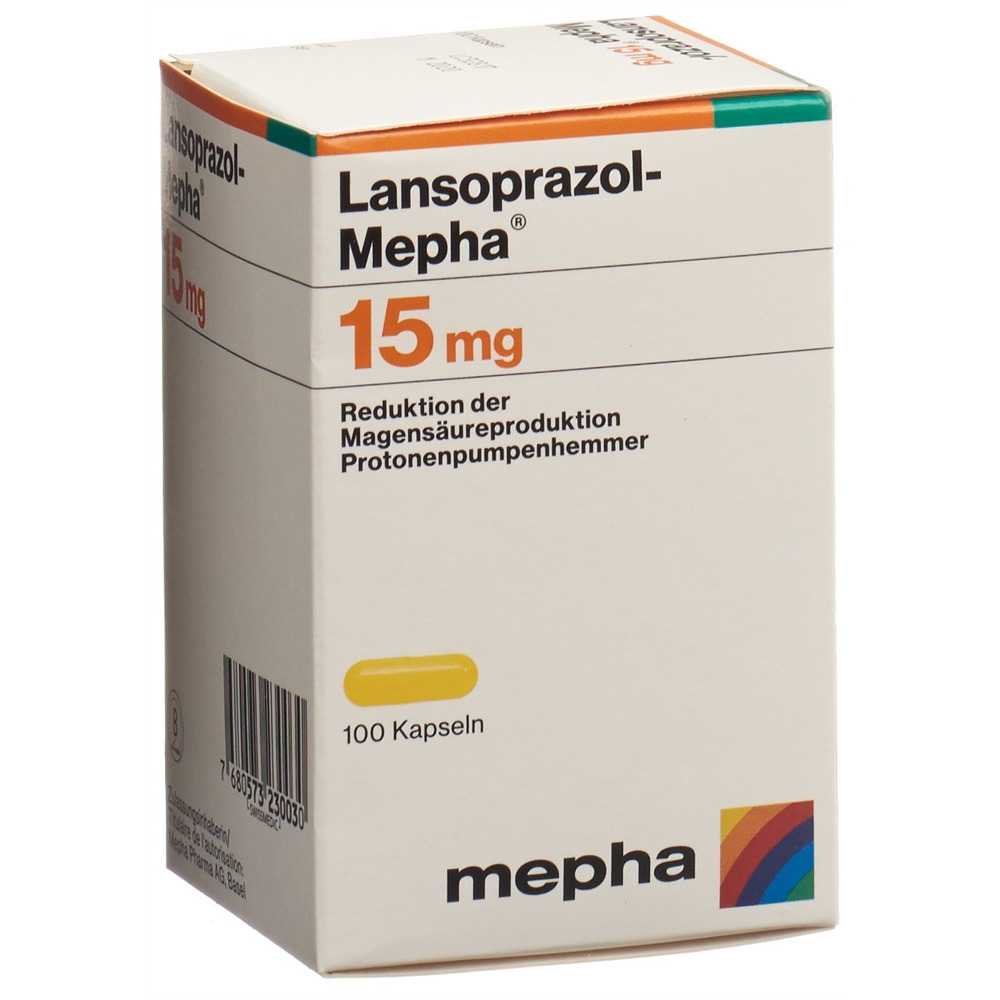 LANSOPRAZOLE Mepha 15 mg, image principale
