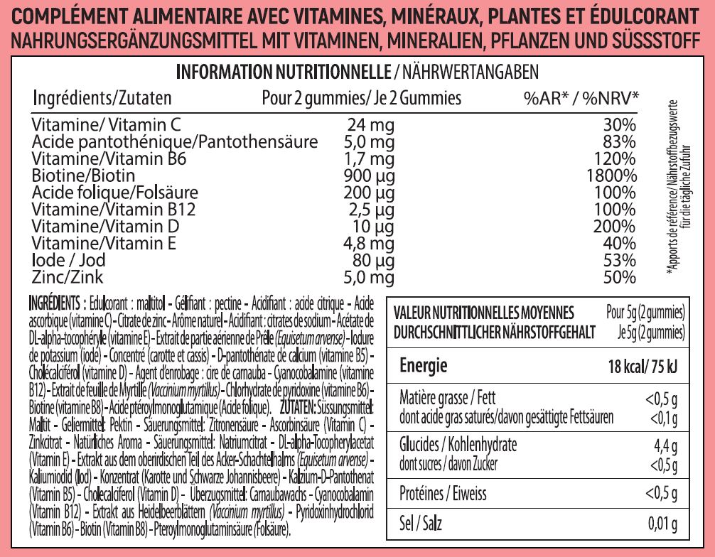 Lashilé Good Hair Gummies, Bild 2 von 2