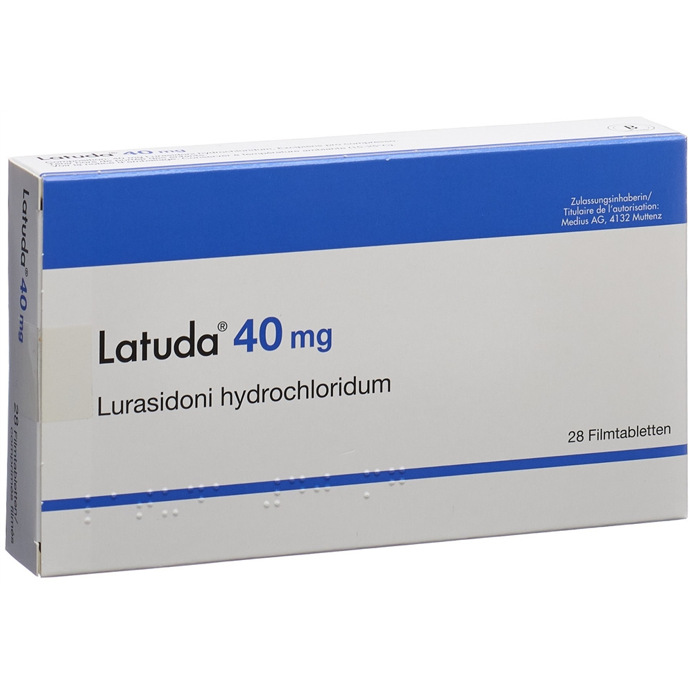 LATUDA cpr pell 40 mg blist 28 pce, image principale