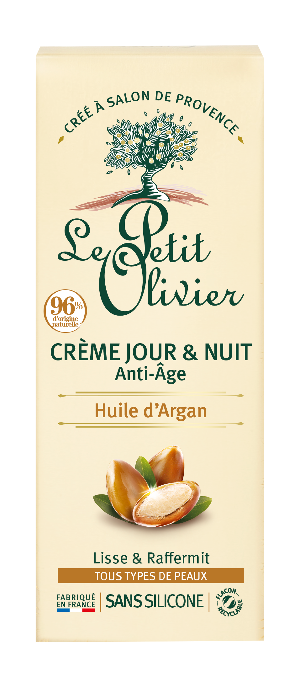 LE PETIT OLIVIER crème jour et nuit anti-âge, image 2 sur 3