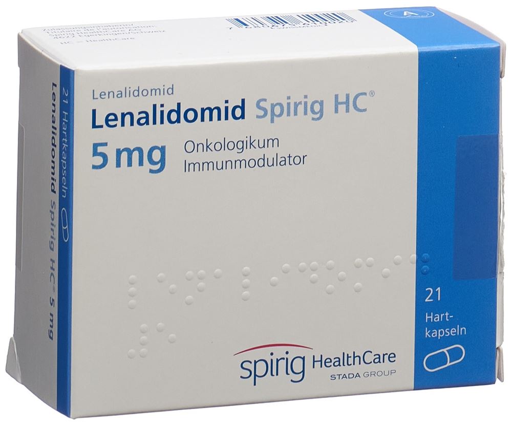 LENALIDOMID Spirig HC 5 mg, image principale LENALIDOMID Spirig HC 5 mg, image principale