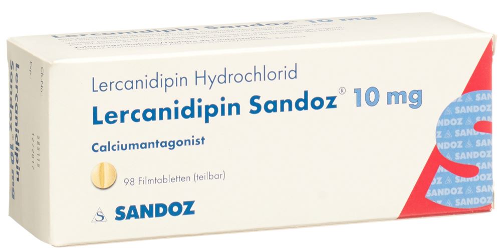 LERCANIDIPINE Sandoz 10 mg, Hauptbild
