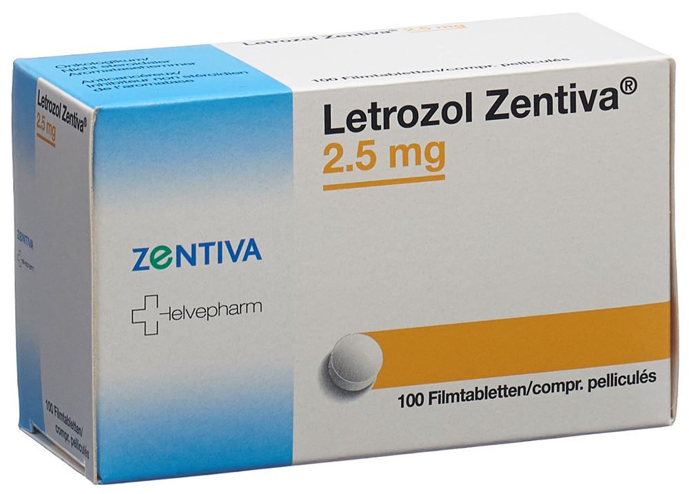 LETROZOLE Zentiva 2.5 mg, Hauptbild LETROZOLE Zentiva 2.5 mg, Hauptbild