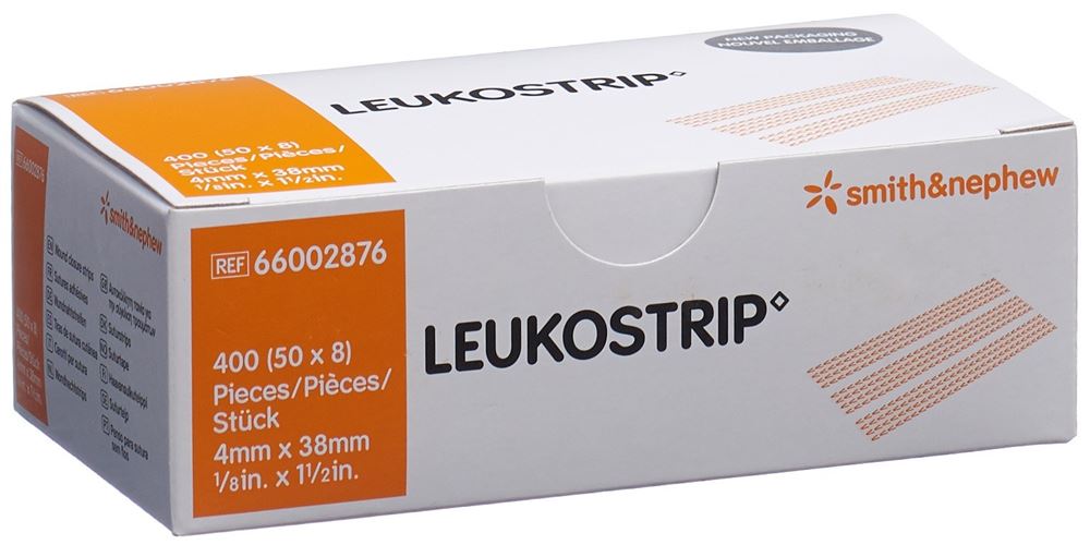 Leukostrip 4mmx38mm 8 Streifen 50 Stk, Hauptbild