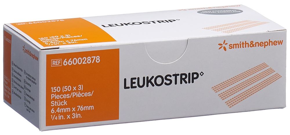 Leukostrip 6.4mmx76mm 3 Streifen 50 Stk