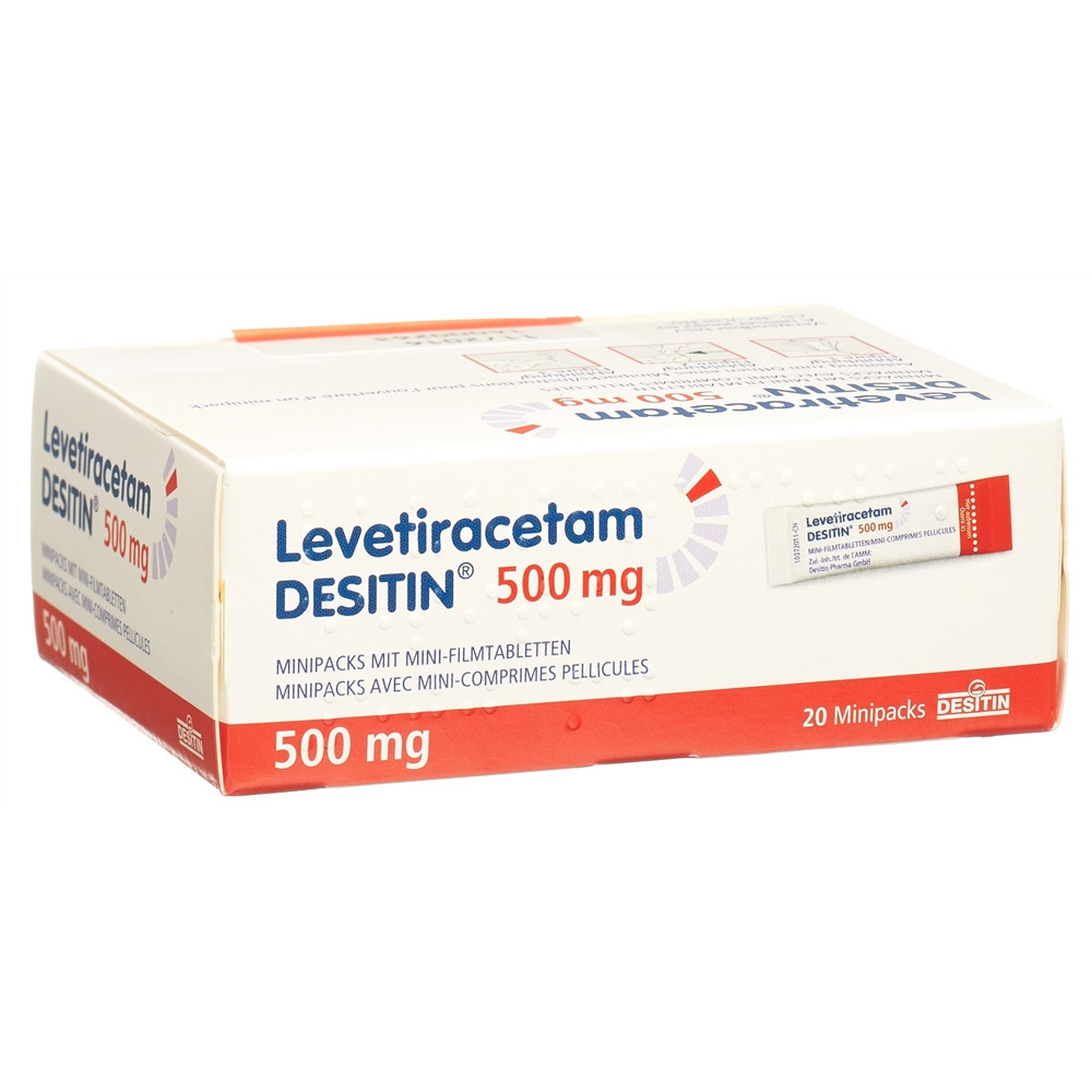 LEVETIRACETAM Minipacks avec mini-comprimés pelliculés 500 mg, image 2 sur 2