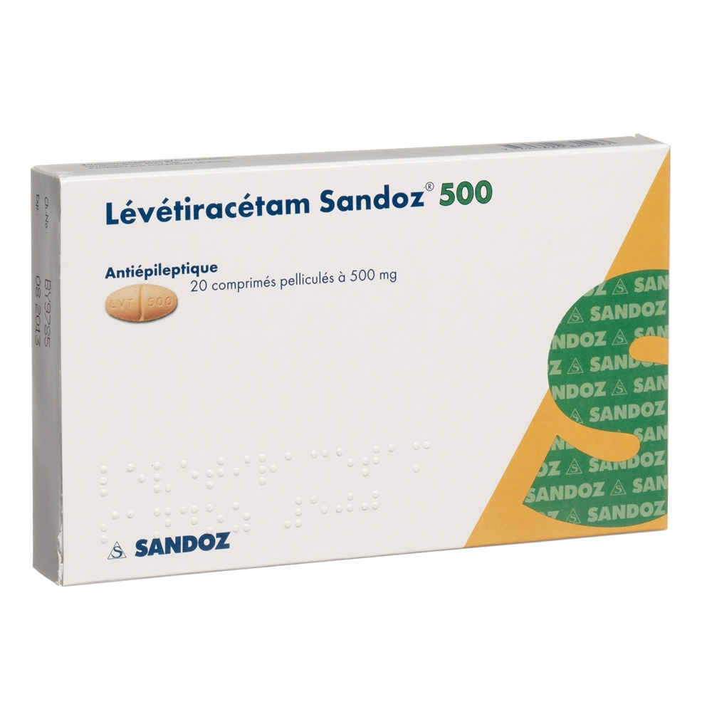 LEVETIRACETAM Sandoz 500 mg, image 2 sur 2