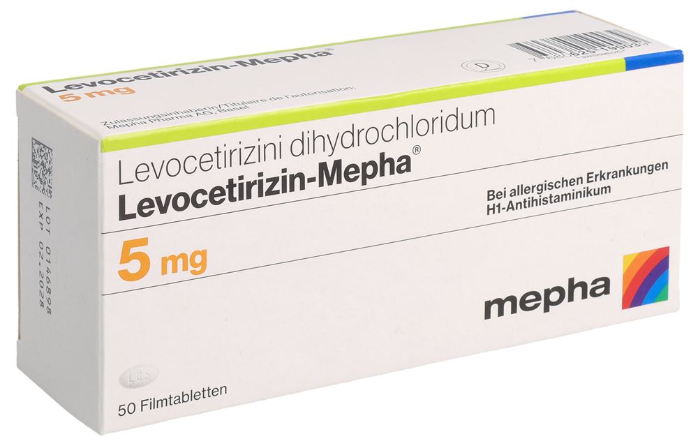 LEVOCETIRIZINE Mepha 5 mg, Hauptbild