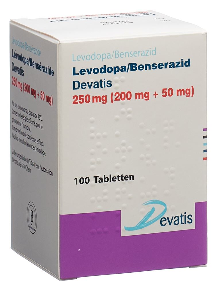 LEVODOPA/BENSERAZIDE Devatis 250 mg, Hauptbild