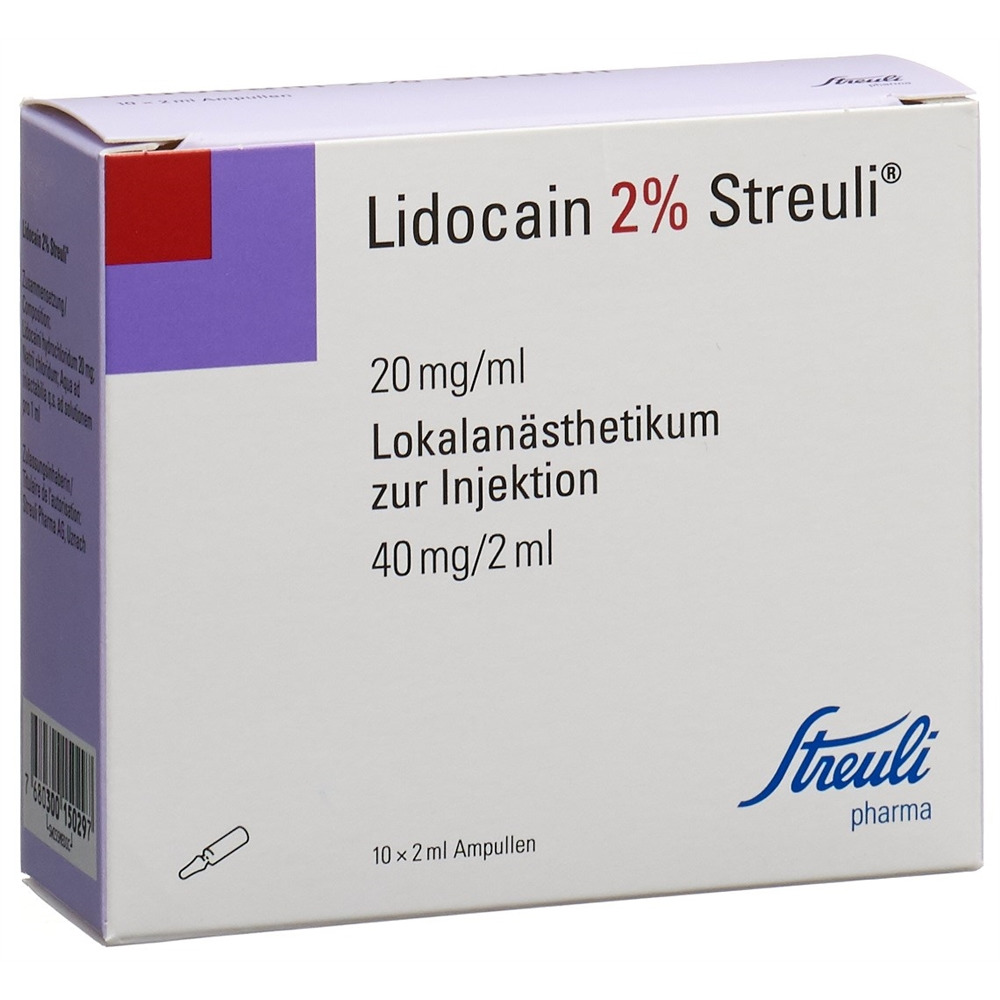 LIDOCAINE 2% 40 mg/2ml, Hauptbild
