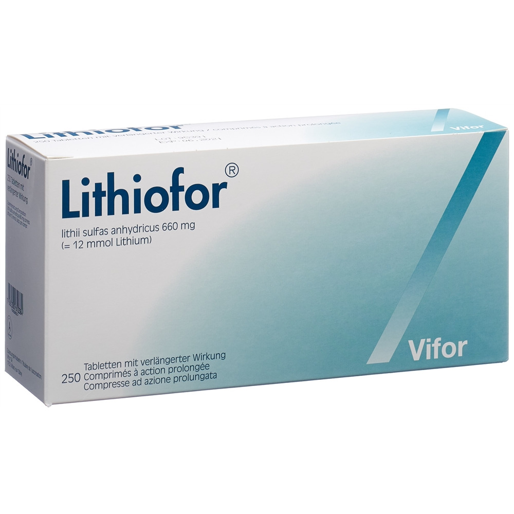 LITHIOFOR cpr ret 660 mg blist 250 pce, image principale