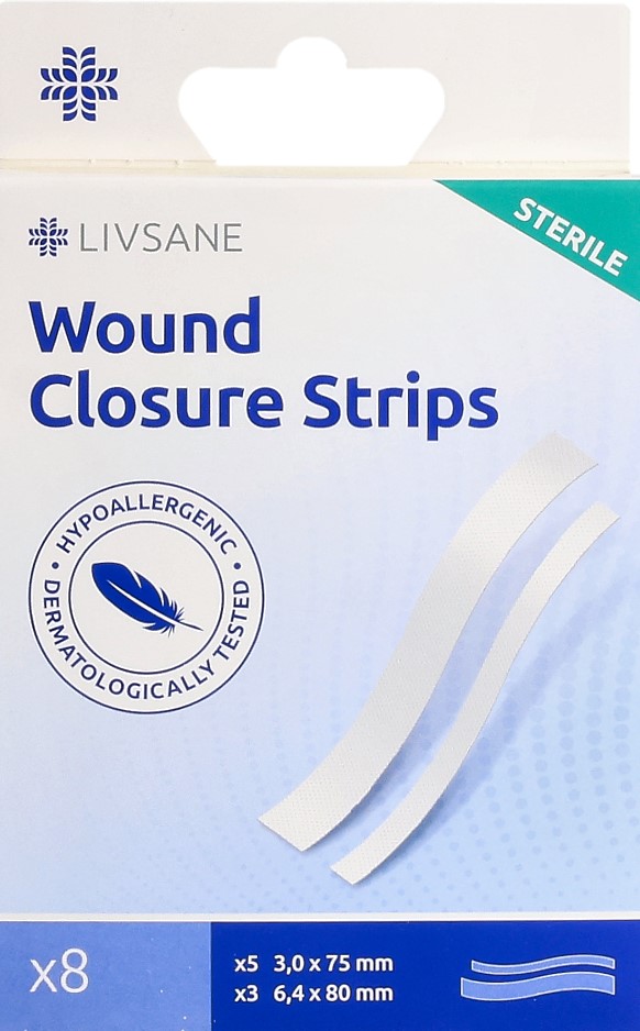 LIVSANE Bandelettes de fermeture de la plaie
