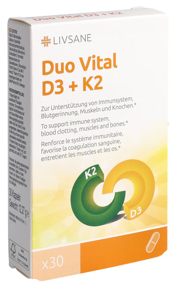 LIVSANE Duo Vital D3 + K2, Hauptbild