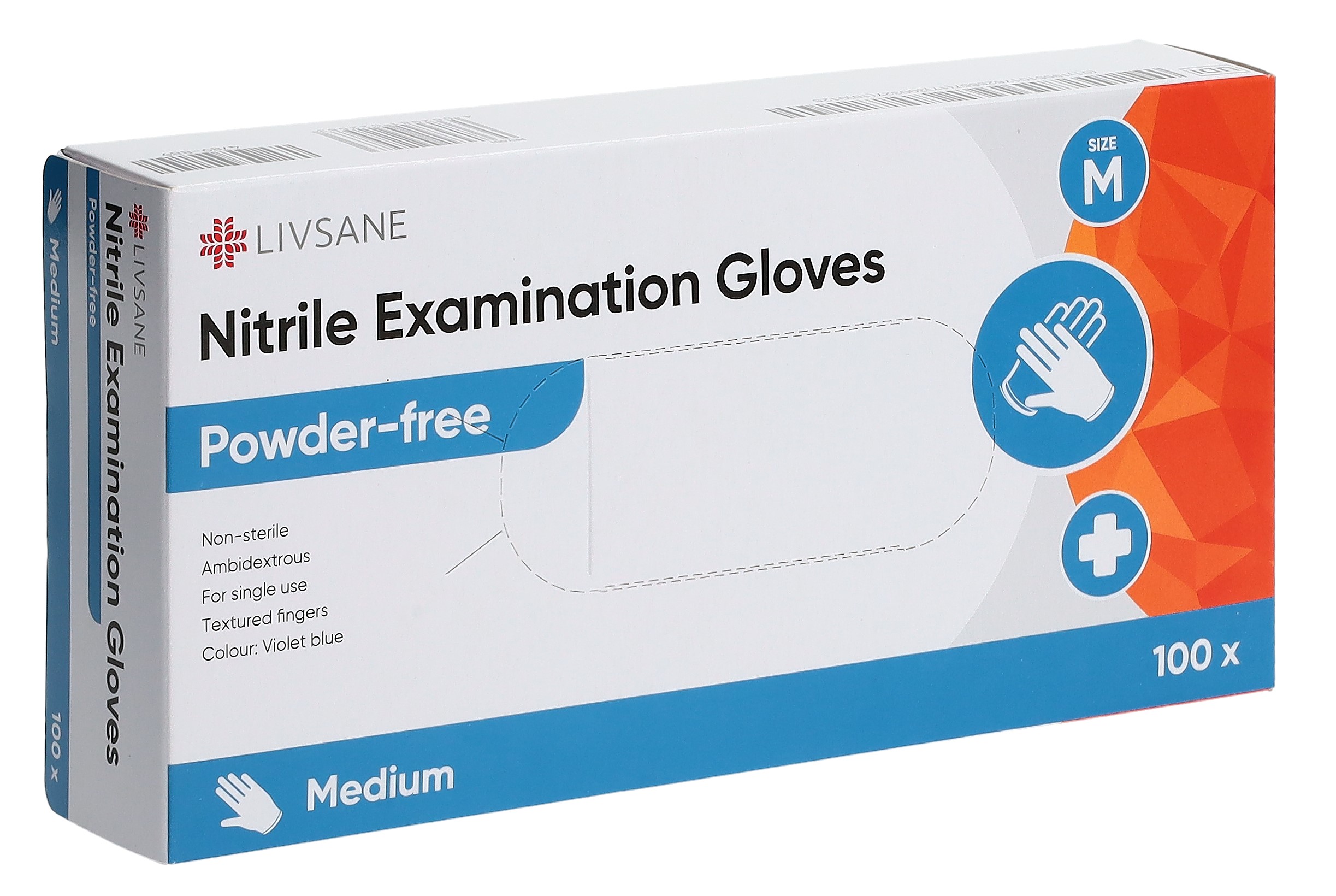 LIVSANE gants d'examen en nitrile