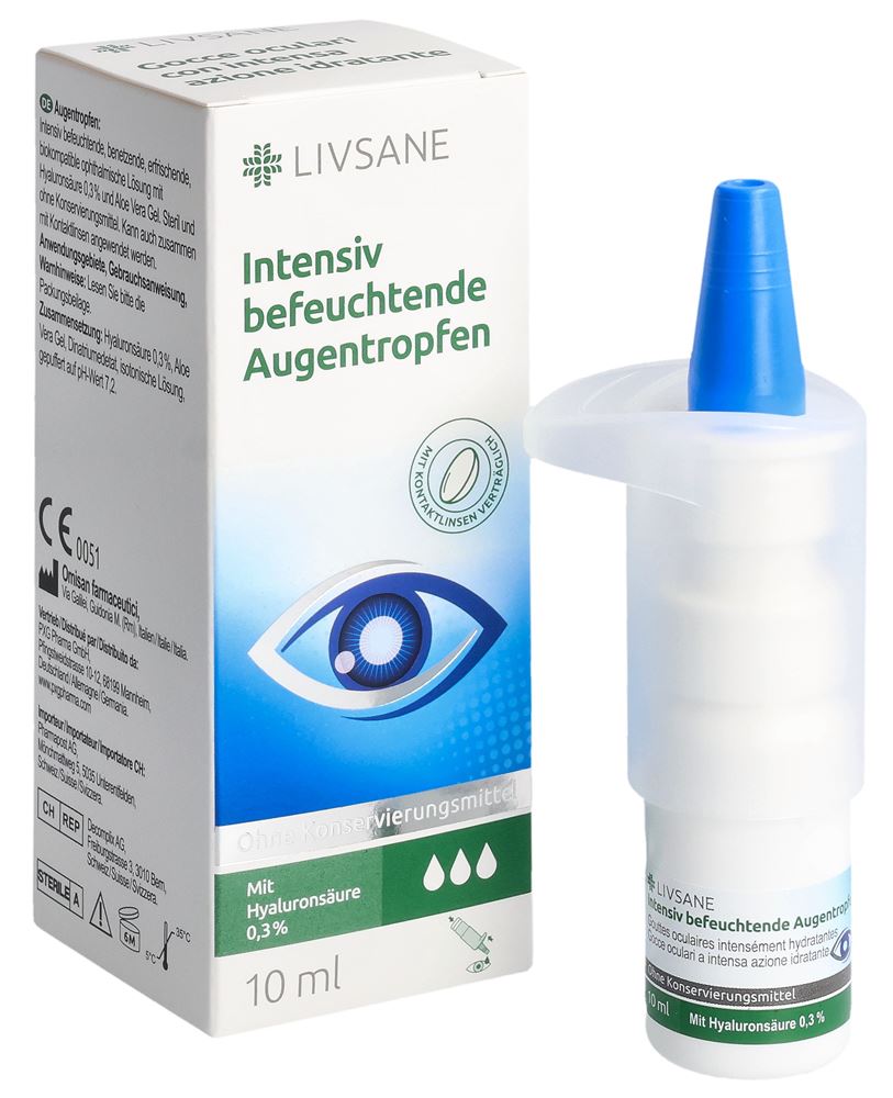 LIVSANE gouttes oculaires intensément hydratantes