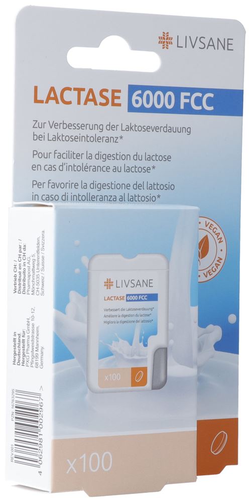 LIVSANE Lactase 6000  FCC, Hauptbild