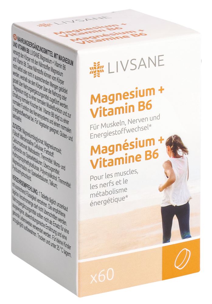 LIVSANE Magnesium + vitamine B6, image principale
