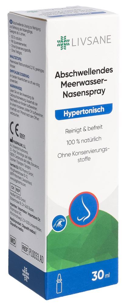 LIVSANE Nasenspray hypertonisches Meerwasser Spr 30 ml, Hauptbild