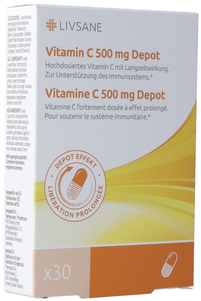 LIVSANE Vitamin C Depot 500 mg, Hauptbild