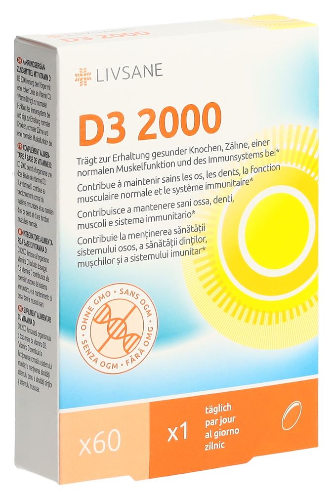 LIVSANE Vitamin D3 2000
