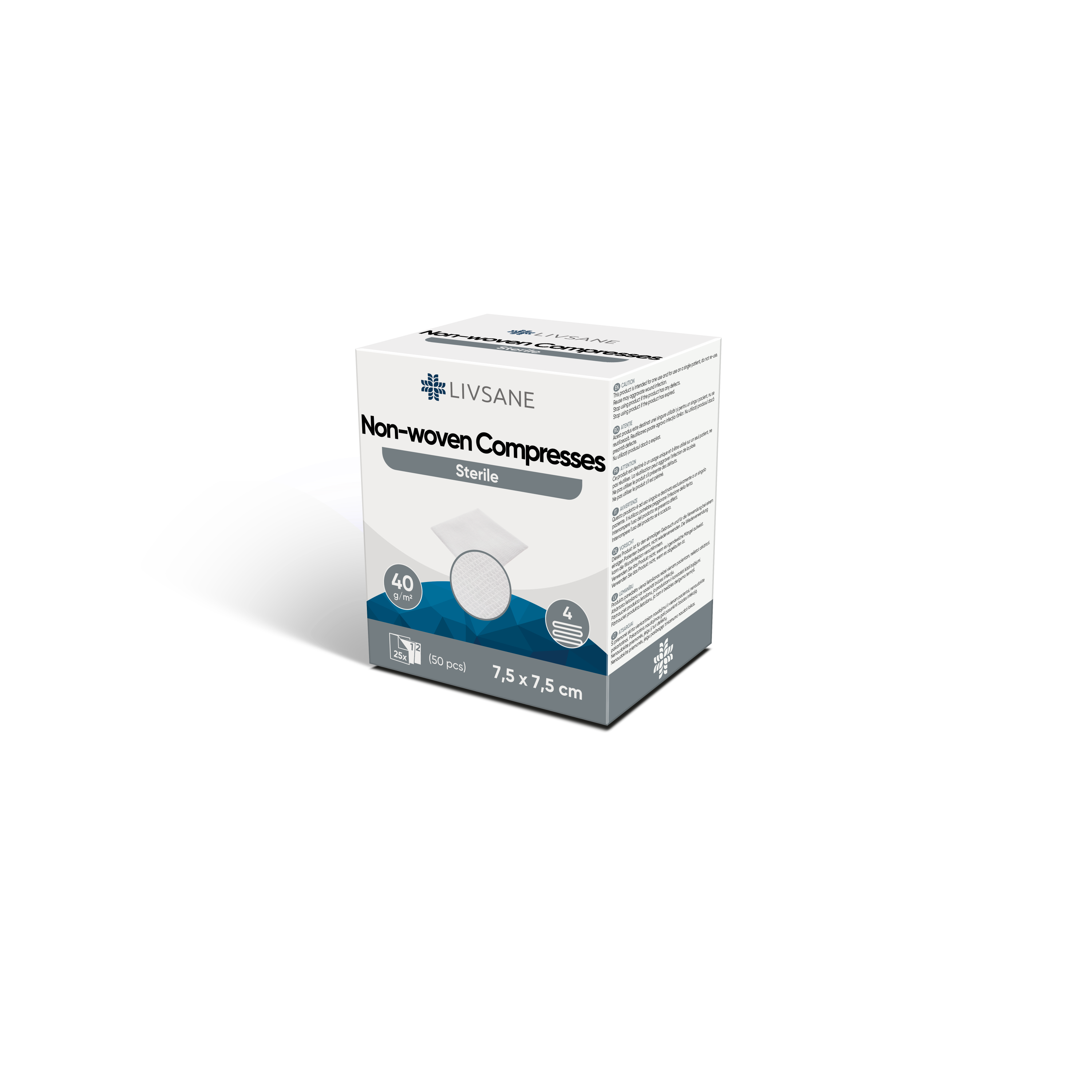 LIVSANE Vliesskompressen