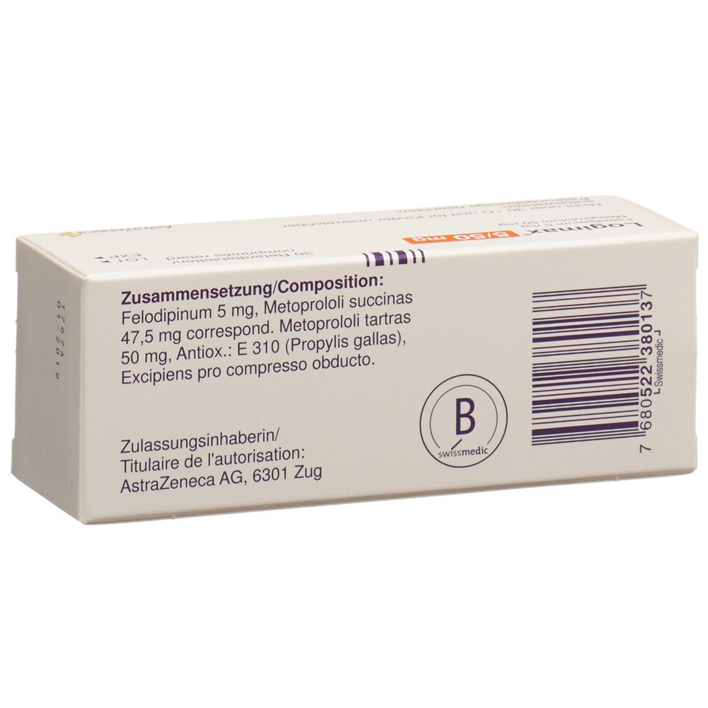LOGIMAX Ret Tabl 5/50 mg Blist 30 Stk, Bild 2 von 2